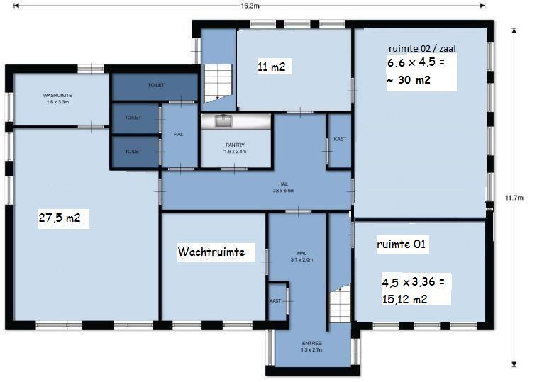 plattegrond beneden